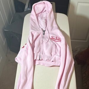 Von Dutch Pink Hooded Jacket